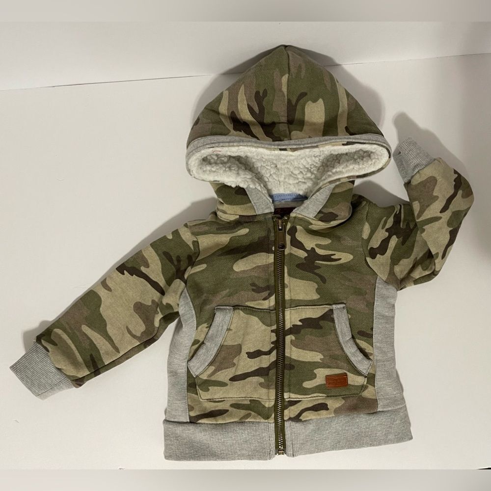 Infant Camo Fleece Hoodie.